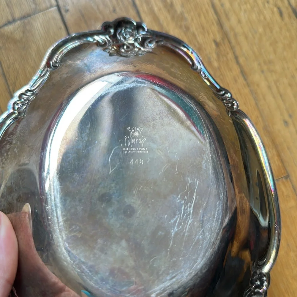 International Silver Company #448 Silver Plated Serving Dish
